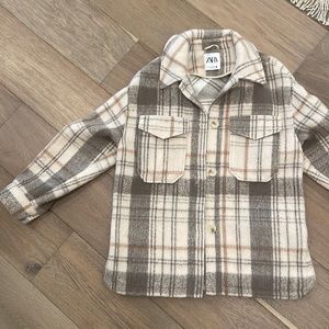 Zara plaid shacket